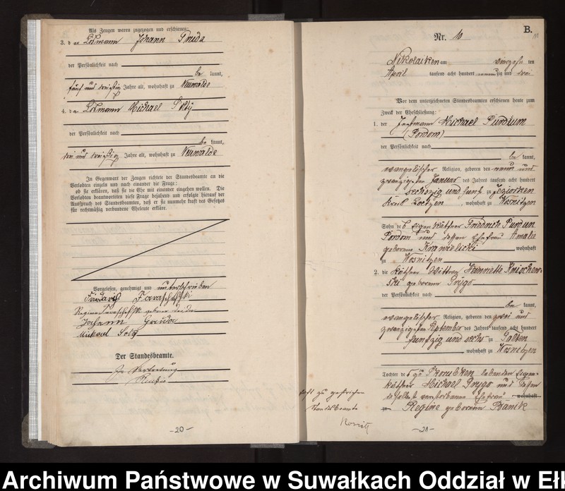 image.from.unit.number "Heiraths-Haupt-Register des Königlichen Preussischen Standes-Amtes Nikolaiken Kreis Sensburg"