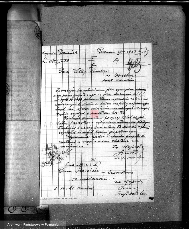 Obraz 18 z jednostki "Nadzór nad gospodarką w lasach majątku Osuch /Z. Busse/ w powiecie czarnkowskim"