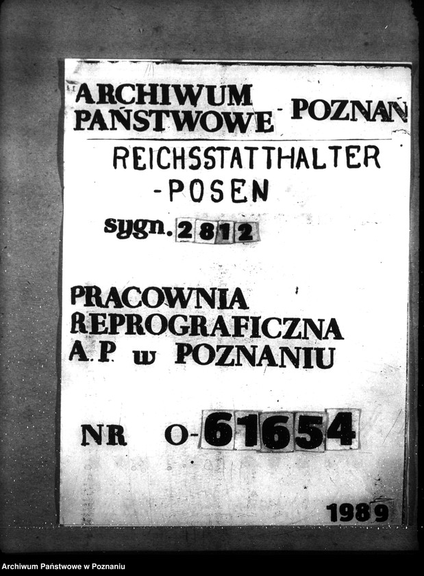 Obraz 1 z jednostki "Verwertete Warschauer Räumungsgüter"