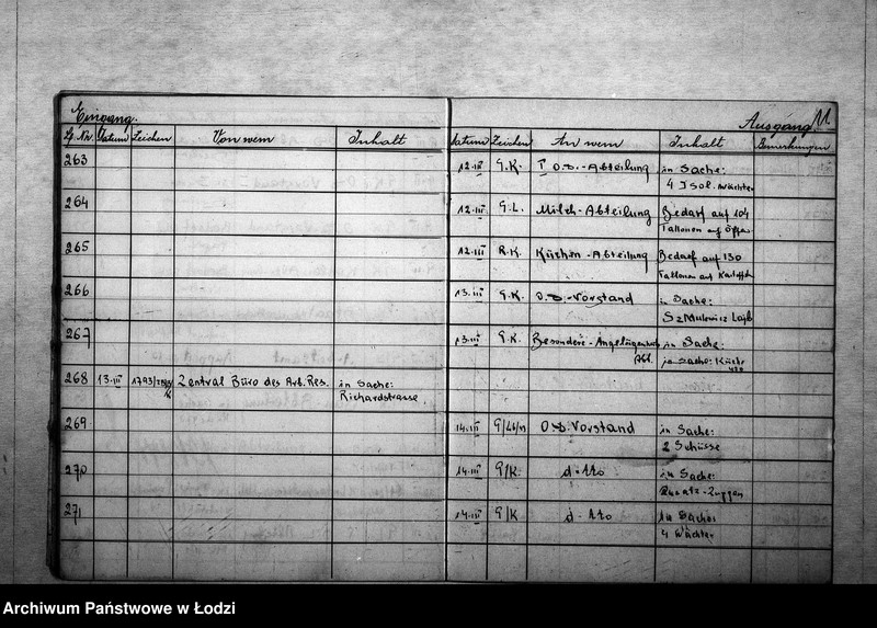 Obraz 15 z jednostki "[Dziennik korespondencji przychodzącej i wychodzącej IV rewiru]"
