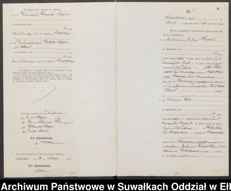 image.from.unit.number "Heiraths-Neben-Register des Preussischen Standes-Amtes Angerburg Kreis Angerburg"