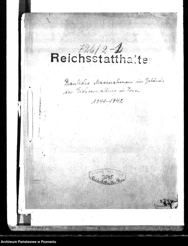 Obraz 4 z jednostki "Bauliche Massnahmen im Gebäude der Eichverwaltung in Posen"