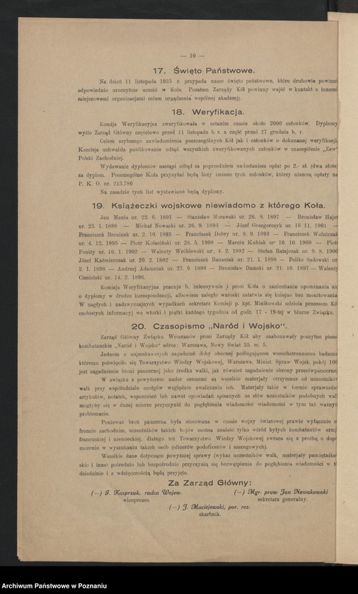 image.from.unit.number "Okólnik nr 8. Związku Weteranów Powstań Narodowych."