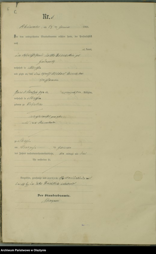 image.from.unit.number "Sterbe-Haupt-Register Nr 1 - 71"