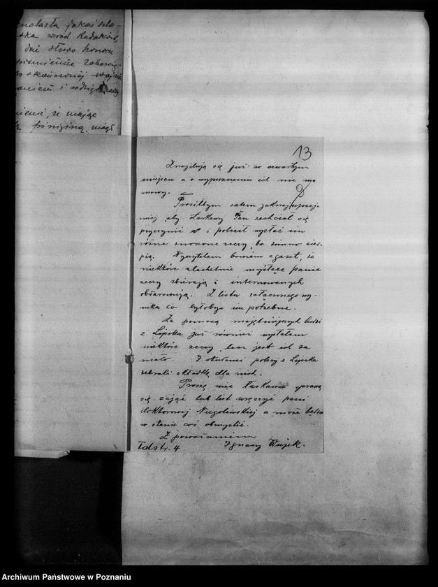 Obraz 17 z jednostki "Korespondencja Polaków przebywających w Lipsku i Saksonii w sprawie pomocy materialnej."