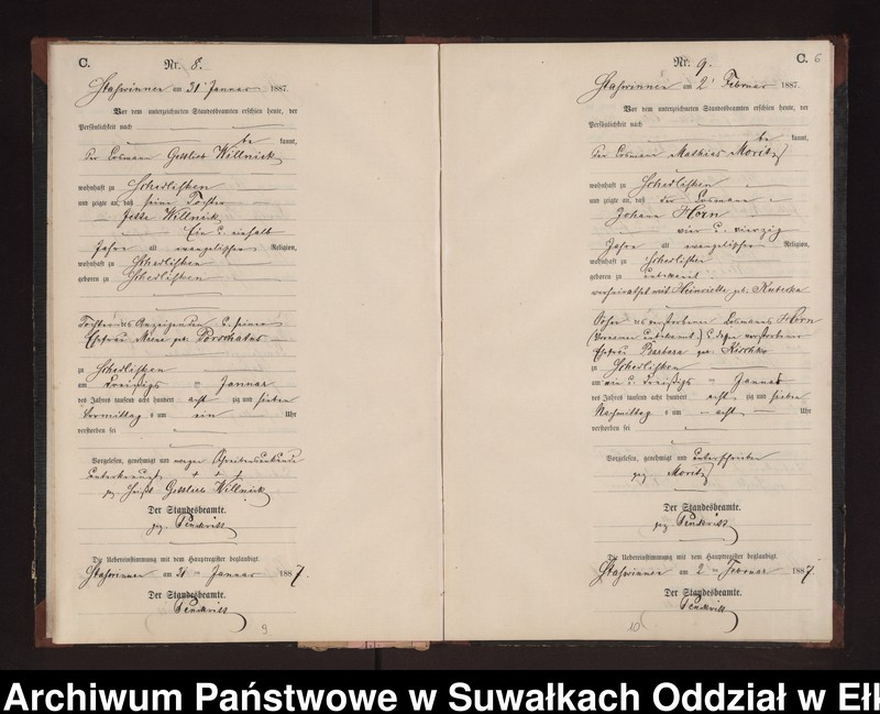 image.from.unit.number "Sterbe-Neben-Register des Preussischen Standes-Amtes Stasswinnen Kreis Loetzen"