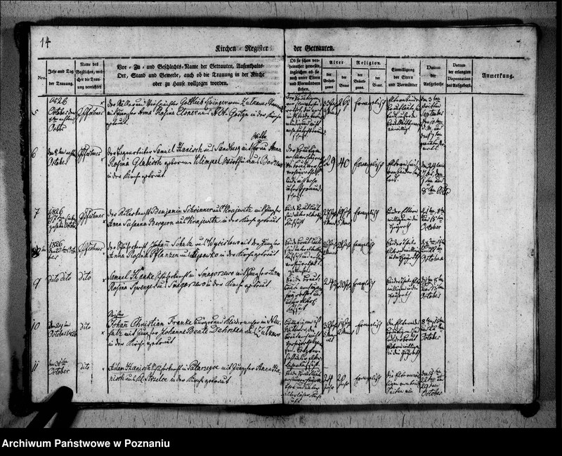 Obraz 17 z jednostki "Register der Getrauten und Verstorbenen"