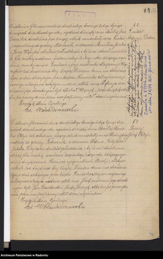 image.from.unit.number "Urząd Stanu Cywilnego w Głowaczowie Akta urodzeń, małżeństw, zgonów 1919 rok"