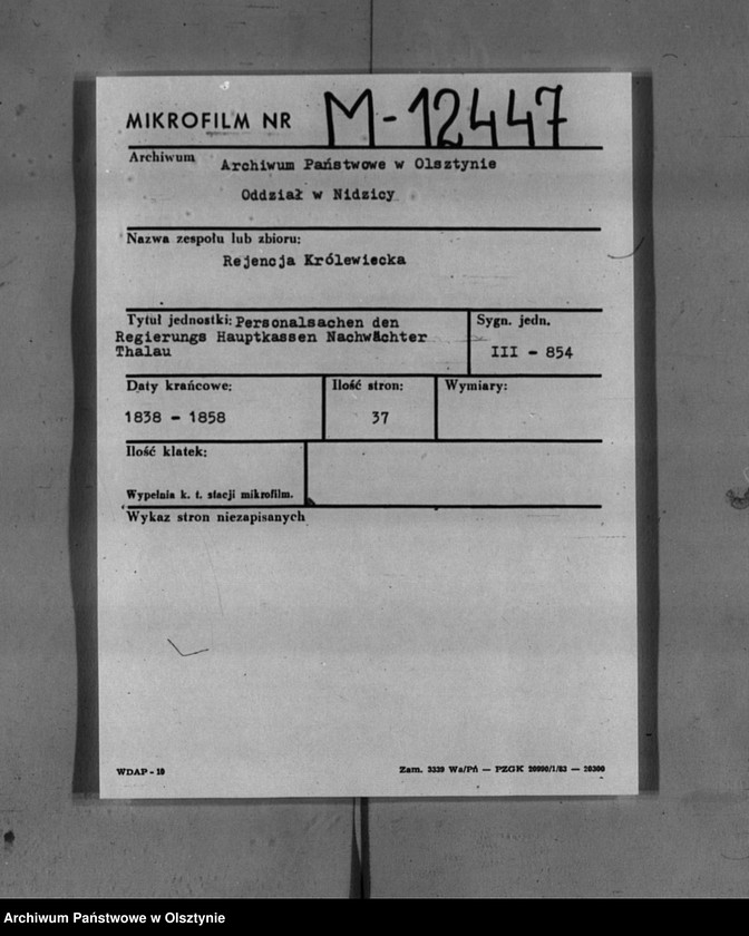 image.from.unit.number "Regierungs Hauptkasse Nachwächter Thalau [Gottfried]"