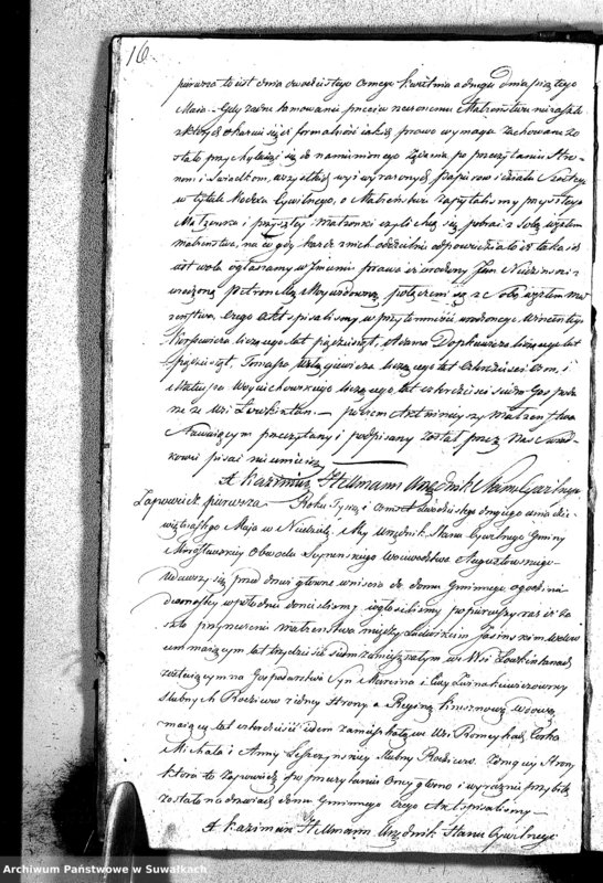 image.from.unit.number "Akta Zaślubionych Gminy Mirosławskiey na Rok 1822"