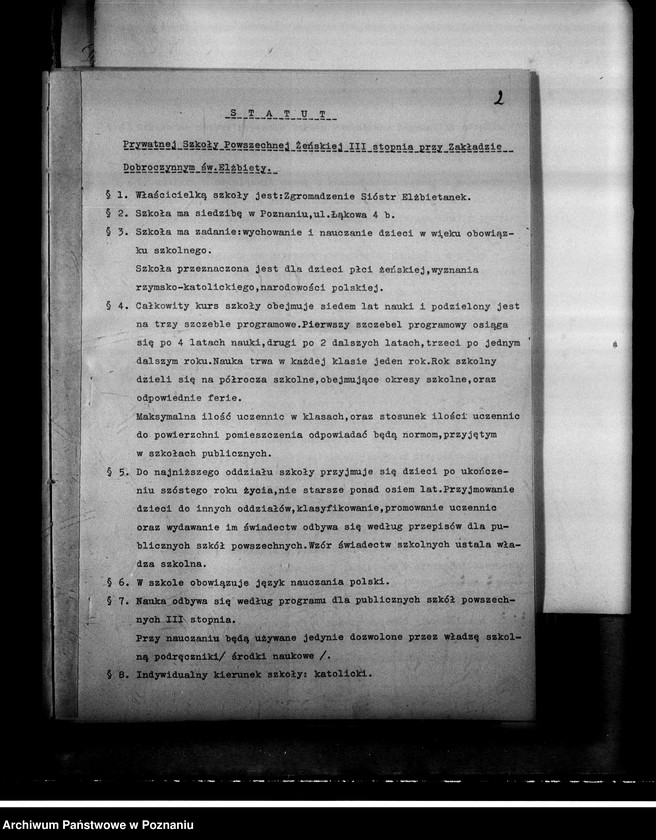 Obraz 6 z jednostki "Prywatna Szkoła Powszechna Elżbietanek Poznań"