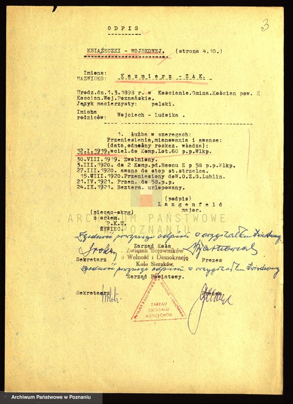 Obraz 14 z jednostki "Życiorysy powstańców wielkopolskich: Ż - /Żak Kazimierz - Żyto Franciszek/."