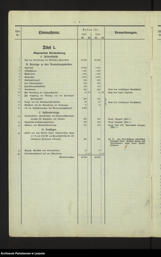 Obraz 7 z jednostki "[Haushaltsplan der Stadt Lissa]"