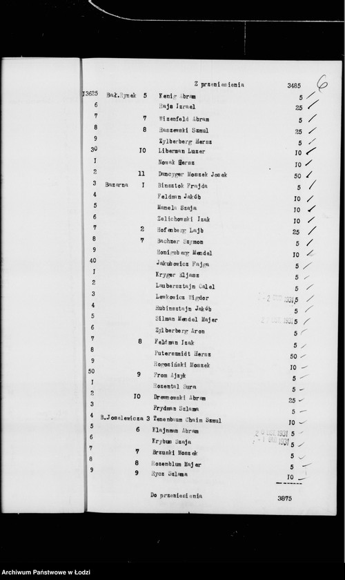 Obraz 10 z jednostki "Rejestr poborczy"