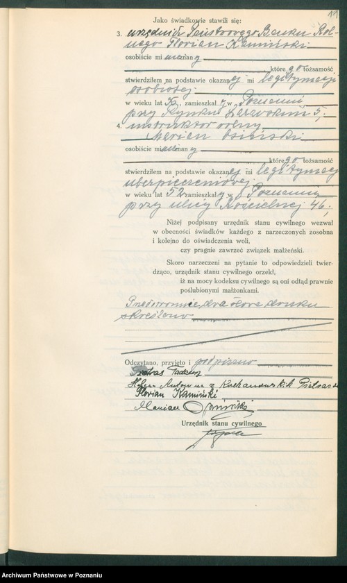Obraz 13 z jednostki "Księga miejscowa małżeństw tom V [Rejestr główny małżeństw]"