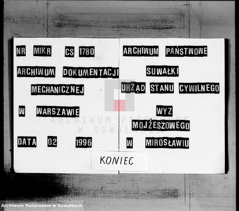 image.from.unit.number "Dokumenty k knige činovnika graždanskogo sostojanija Miroslavskogo Božničnogo Okruga, o brakosočetavšichsja evrejach za 1896 god"
