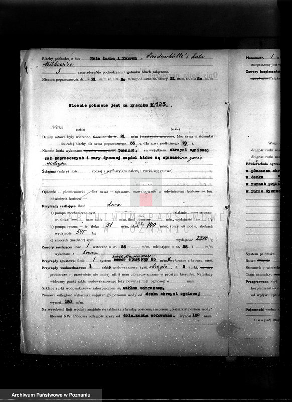 Obraz 9 z jednostki "Mleczarnia parowa /wł. Ebnother/ w Poniecu pow. gostyński nr woj. kotła 6469"