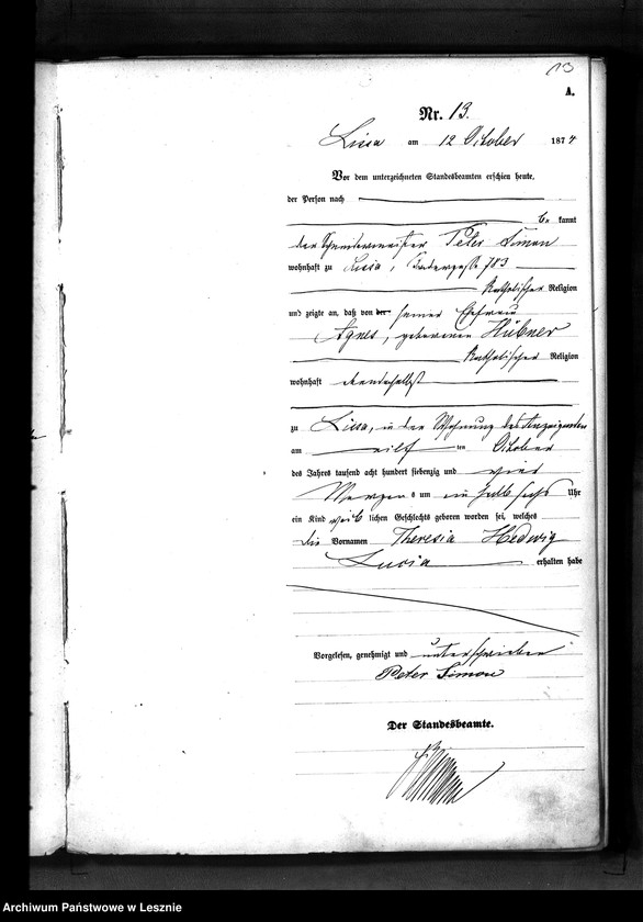 Obraz 16 z jednostki "[Księga urodzeń - miasto]"