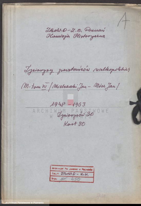 Obraz 4 z jednostki "Życiorysy powstańców wielkopolskich: M - tom Vll /Mielcarski Jan - Misz Jan/."