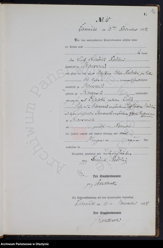 image.from.unit.number "Sterbe-Neben-Register Nr 1 - 28"