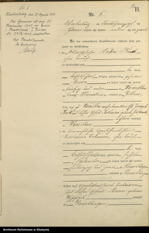 image.from.unit.number "Heiraths-Haupt-Register Nr 1 - 31"