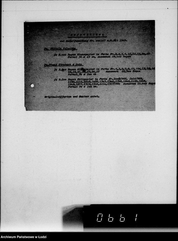 Obraz 11 z jednostki "Buntpapier.[Zapotrzebowania dla Getta]"