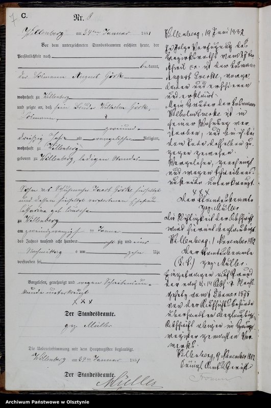 image.from.unit.number "Sterbe-Neben-Register Nr 1 - 98"