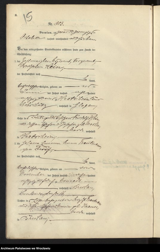image.from.unit.number "Heiraths-Haupt-Register Breslau II 1907 Band 5"