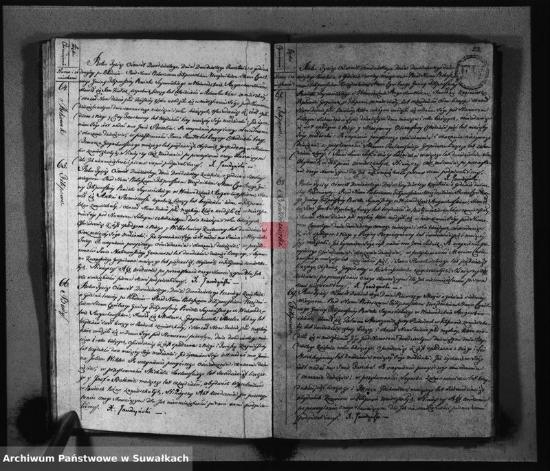 Obraz 14 z jednostki "Akta Urodzenia Gminy Filipowskiey od d. 1 Stycznia do dn. 31 Grudnia 1820 r."