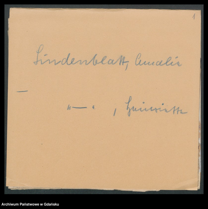 image.from.unit.number "Karty meldunkowe: Lindenblatt - Lindner"