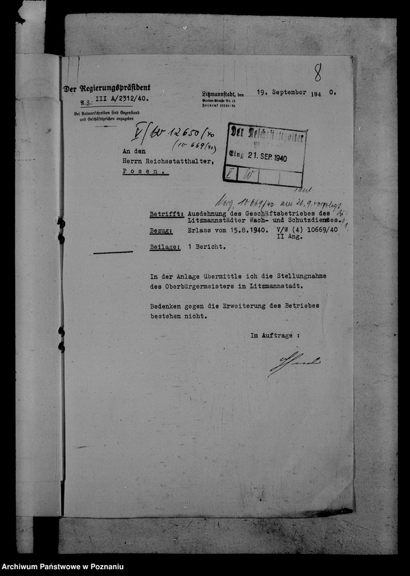 Obraz 12 z jednostki "Überwachungsgewerbe"