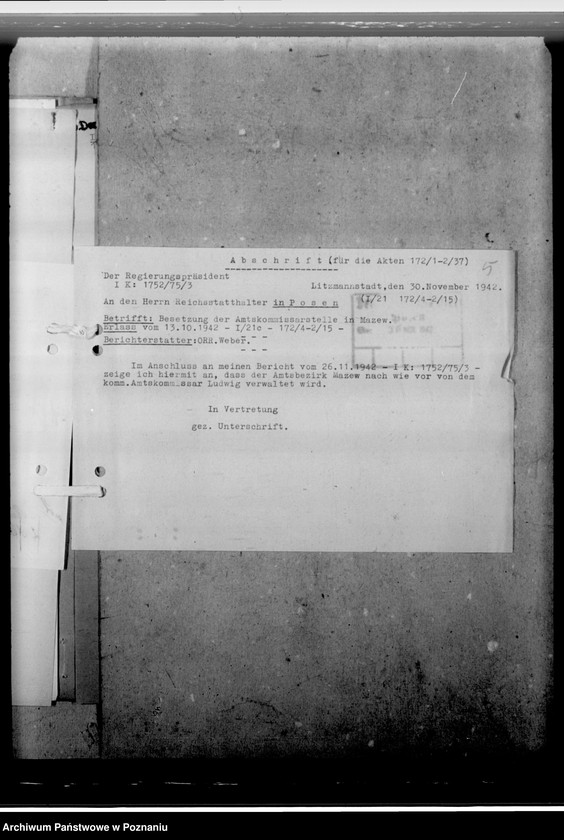 Obraz 9 z jednostki "Mätzig, Werner - inspektor miejski"