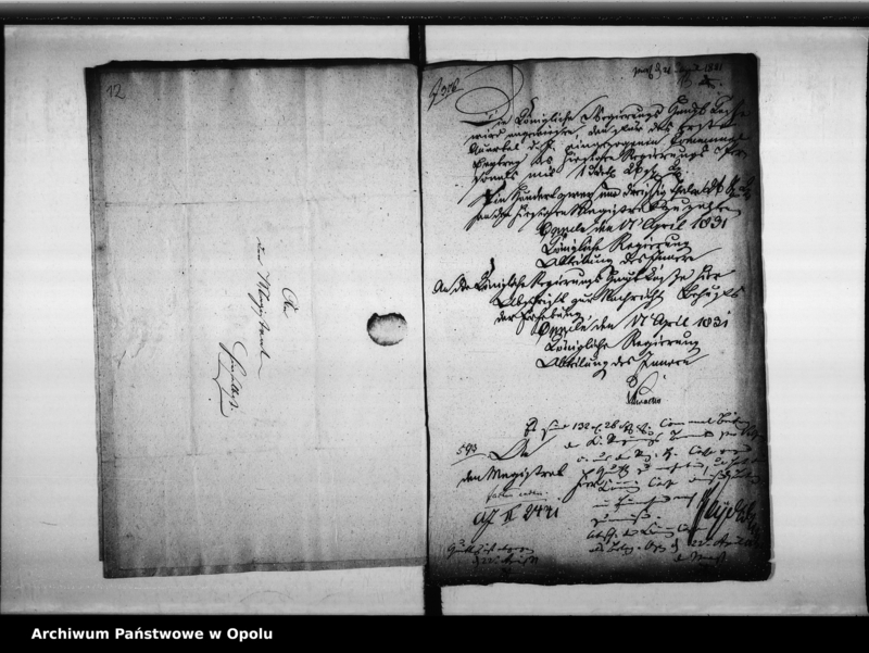 Obraz 16 z jednostki "Acta von Berichtigung der Communal Beitrage des hiesigen Königl[ichen] Regierungs Personals de Anno 1829"