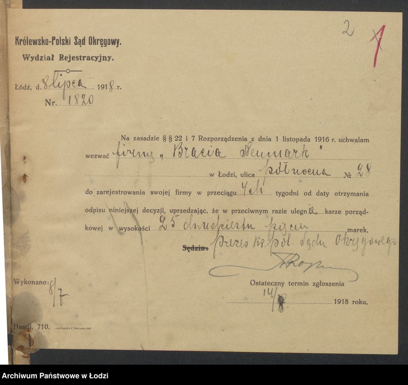 Obraz 4 z jednostki "Abram Neumark- skład towarów galanteryjnych"