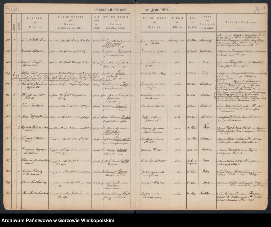 image.from.unit.number "Duplikate der Hauptkirche zu Landsberg an der Warthe (zawiera też księgę zgonów Konkordienkirche z 1866 r.)"