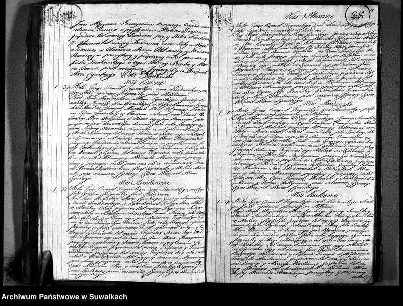 image.from.unit.number "Księga aktu urodzonych gminy suwalskiey, powiatu dąbrowskiego w departamencie łomżyńskim od dnia 1 maja 1813 po 1 maja 1814"