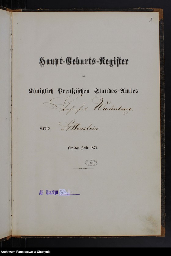 image.from.unit.number "Haupt-Geburts-Register /wpisów nie było/"