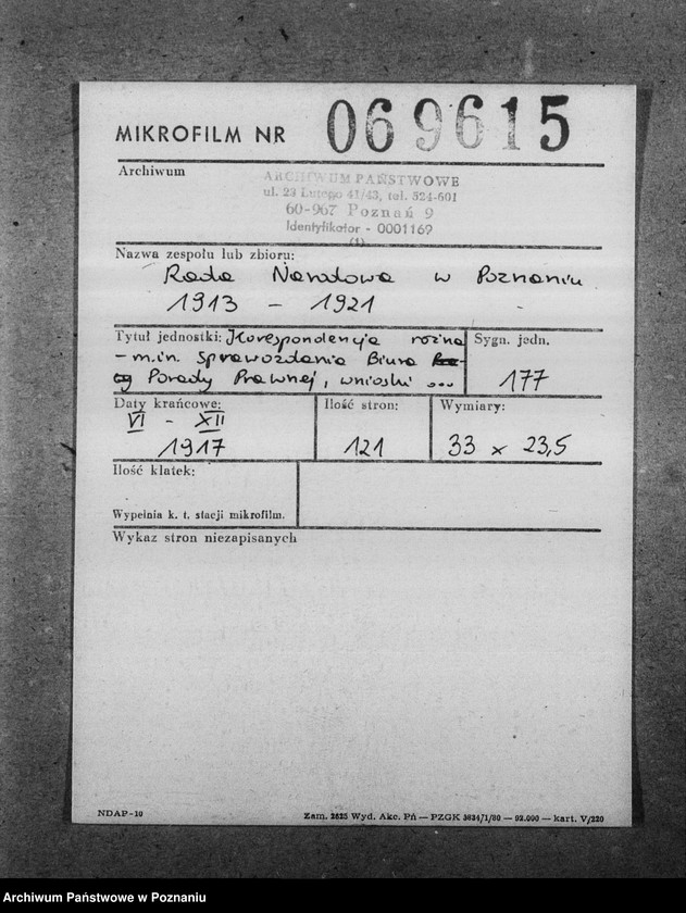 Obraz 2 z jednostki "Korespondencja różna- między innymi sprawozdanie Biura Porady Prawnej, wnioski o subwencję Gazety Olsztyńskiej, listy profesora Eugeniusza Romera- s. 13."