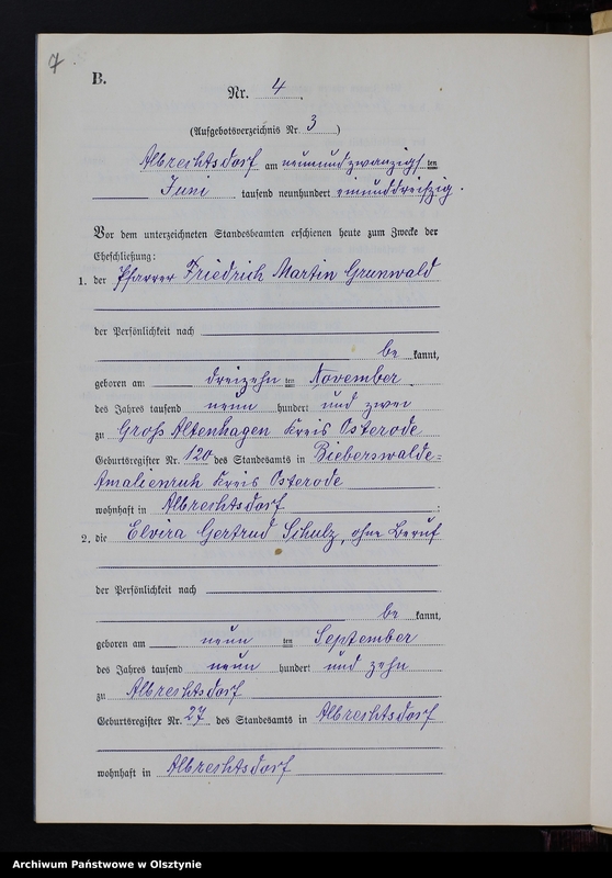 image.from.unit.number "Heiraths-Neben-Register Nr 1 - 15 [ Księga małżeństw - wtóropis ]"