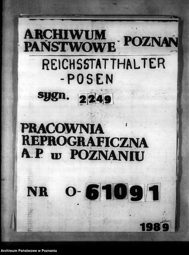 Obraz 1 z jednostki "Räumungs - Familienunterhalt. Sonderunterstützung für Polen. Umquartierung wegen Luftgeführdung"
