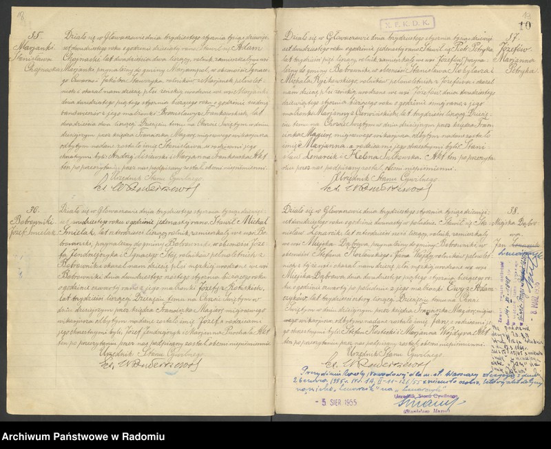 image.from.unit.number "Duplikat akt urodzonych, zaślubionych i zmarłych parafii Głowaczów za 1920 rok"