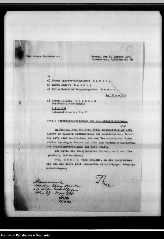 Obraz 17 z jednostki "Tagungen, Besprechungen in Wohnungsangelegenheiten."