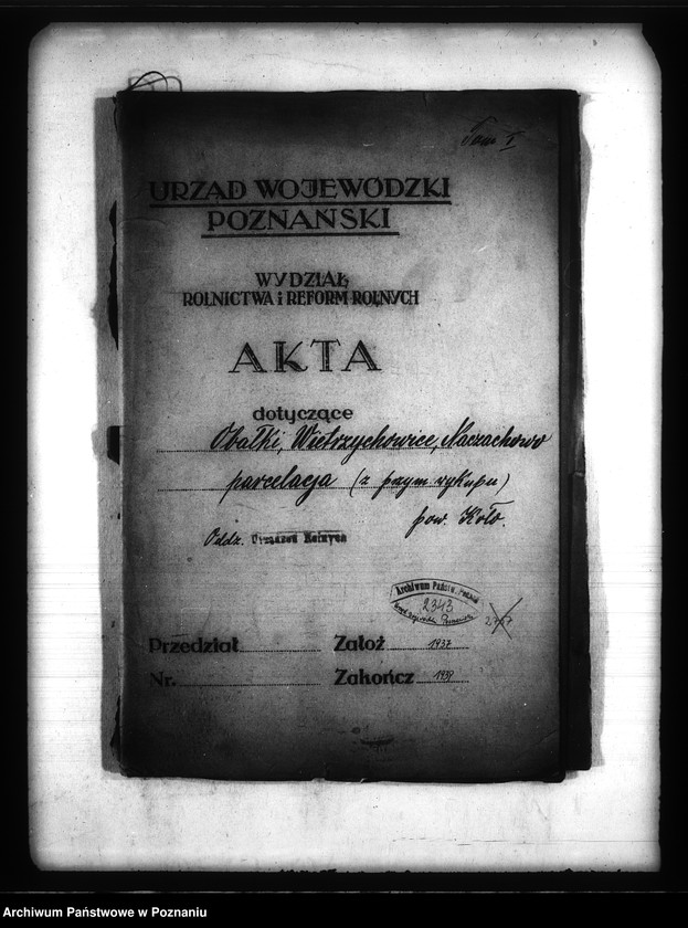 image.from.unit.number "Parcelacja majątku Obałki, Wietrzychowice, Naczechowo /przymusowy wykup/"