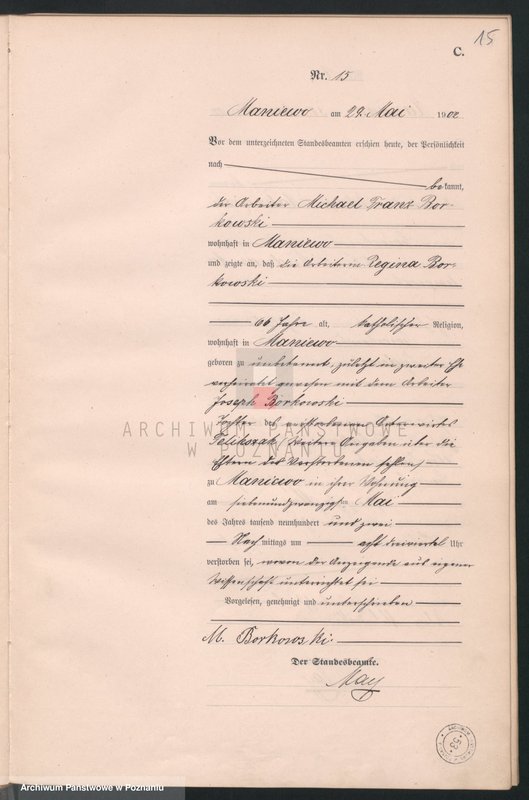 Obraz 18 z jednostki "Sterbe-Haupt-Register"