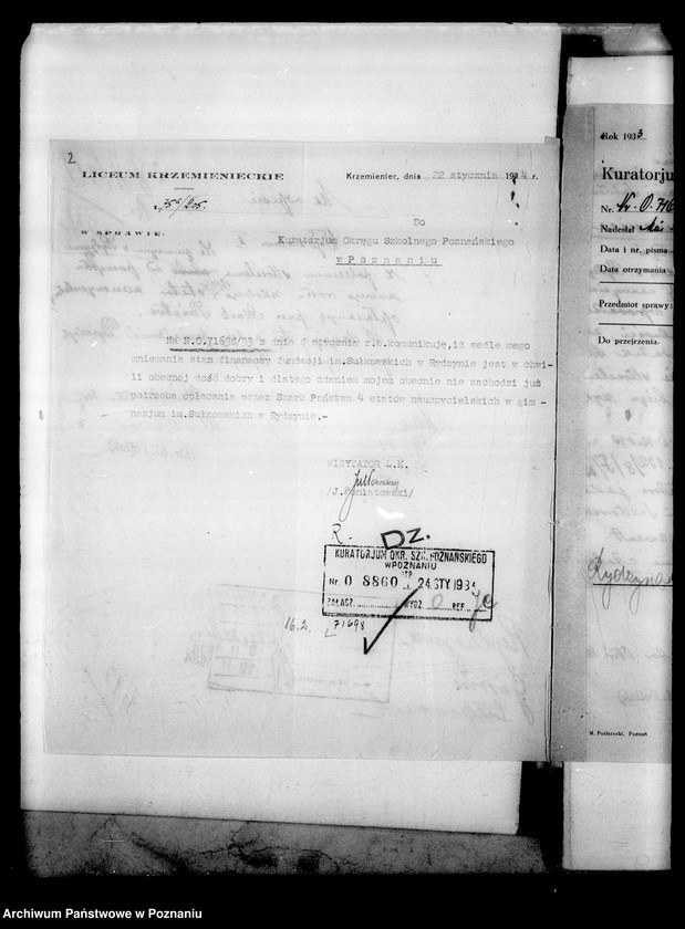 Obraz 5 z jednostki "Prywatne Gimnazjum imienia Sułkowskich- Rydzyna [sprawozdanie z egzaminu dojrzałości z wykazem abiturientów]"