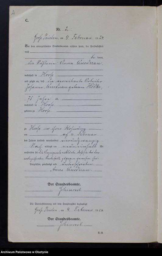 image.from.unit.number "Sterbe-Neben-Register Nr 1 - 14 [ Księga zgonów - wtóropis ]"