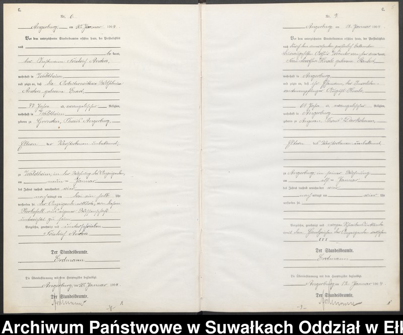 image.from.unit.number "Sterbe-Neben-Register des Preussischen Standes-Amtes Angerburg Kreis Angerburg"