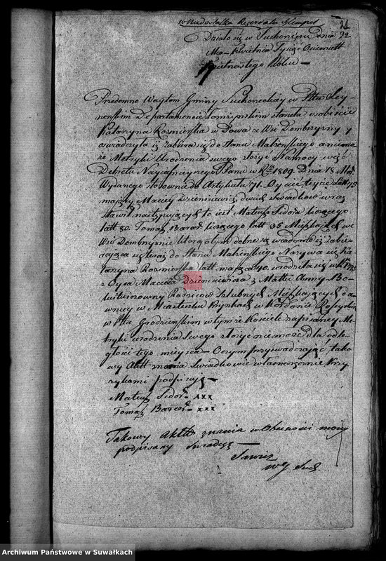 image.from.unit.number "Annexa Gminy Filipowskiey z Roku 1815"