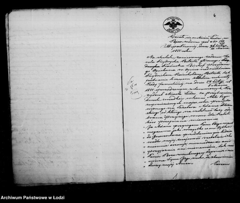 Obraz 9 z jednostki "Akta tyczące się ustanowienia opieki ustanowienia opieki i dopełnienia inwentarza pozostałości po Johannie Krystianie Betzille na rzecz rodzeństwa i nieletniego Frydrycha Reinholda Betzille "