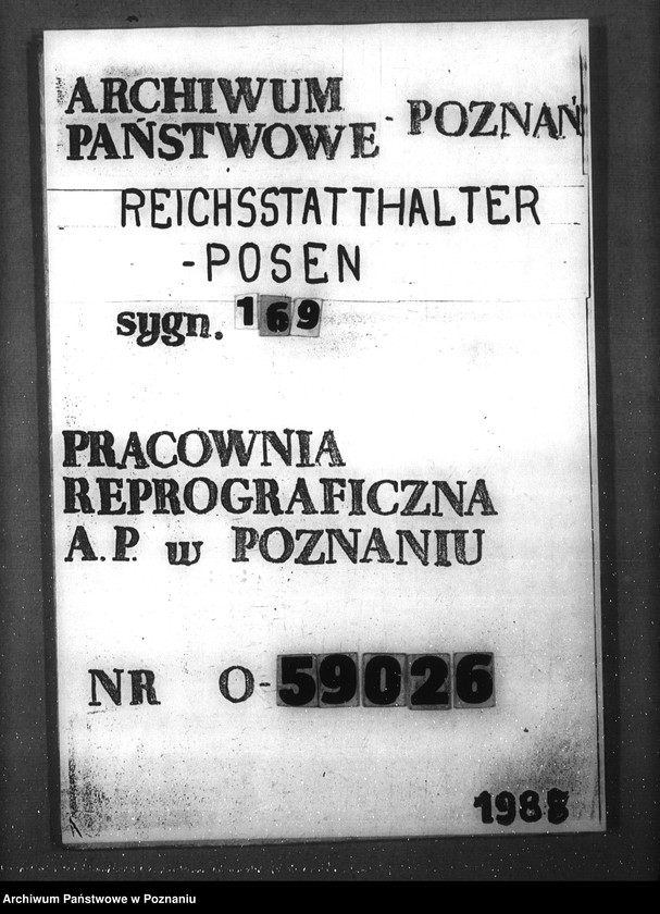 Obraz 17 z jednostki "Verzeichnis der Akten für die Verwaltungs- Akademie- Hauptanstalt Posen und Zweiganstalt Litzmannstadt"